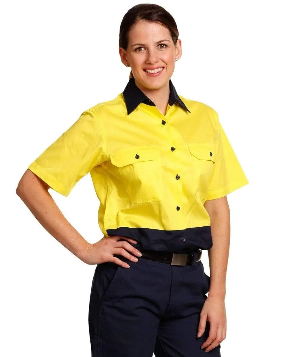 Women's Short Sleeve Safety Shirt SW63 Metro Workwear.